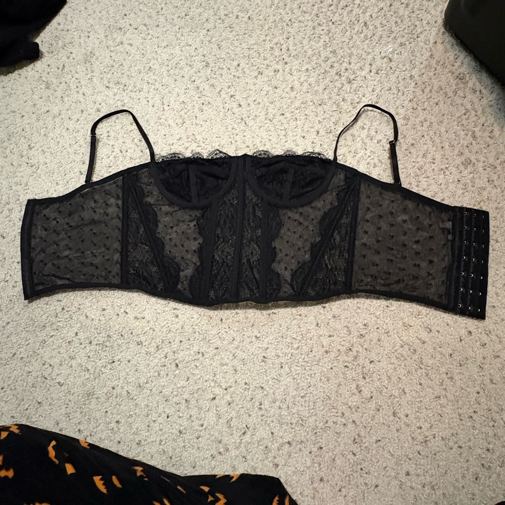 Elegant Black Lace Bralette